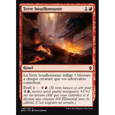 (Foil) Rouge - Terre bouillonnante (C) [BFZ]
