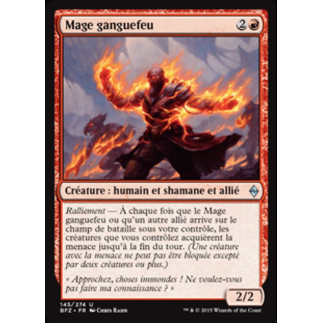 (Foil) Rouge - Mage ganguefeu (U) [BFZ]