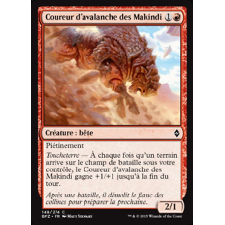 (Foil) Rouge - Coureur d'avalanche des Makindi (C) [BFZ]