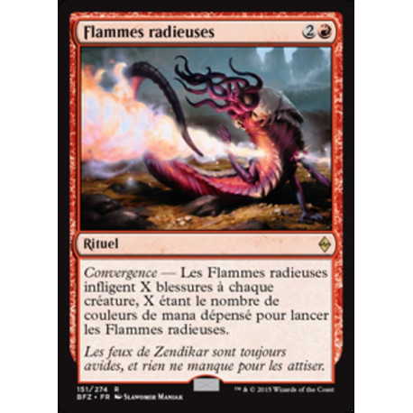 (Foil) Rouge - Flammes radieuses (R) [BFZ]