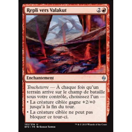 (Foil) Rouge - Repli vers Valakut (U) [BFZ]