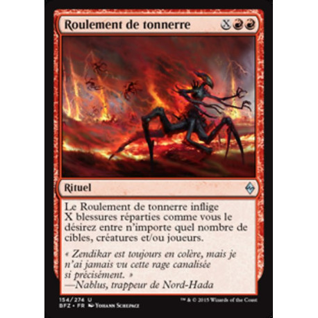 (Foil) Rouge - Roulement de tonnerre (U) [BFZ]