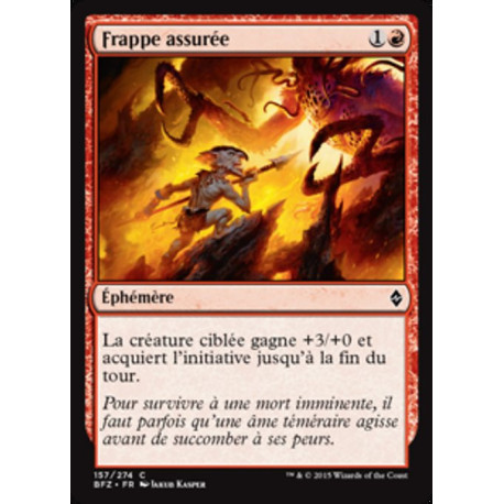 (Foil) Rouge - Frappe assurée (C) [BFZ]