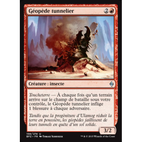 (Foil) Rouge - Géopède tunnelier (U) [BFZ]