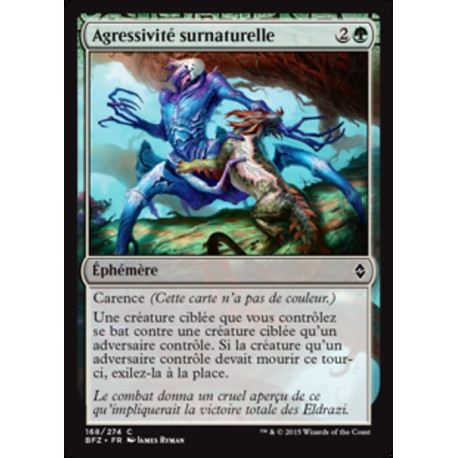 (Foil) Verte - Agressivité surnaturelle (C) [BFZ]
