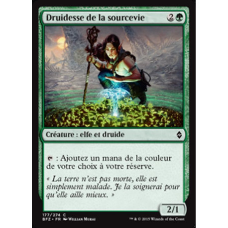 (Foil) Verte - Druidesse de la sourcevie (C) [BFZ]