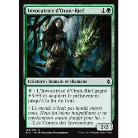 (Foil) Verte - Invocatrice d'Oran-Rief (C) [BFZ]