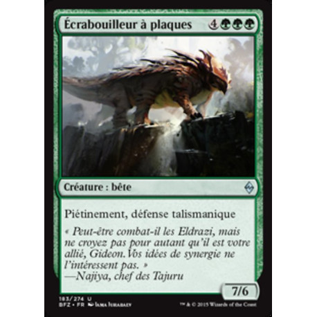 (Foil) Verte - Écrabouilleur à plaques (U) [BFZ]