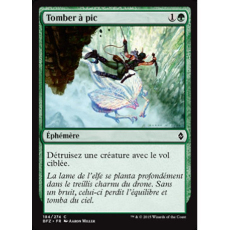 (Foil) Verte - Tomber à pic (C) [BFZ]