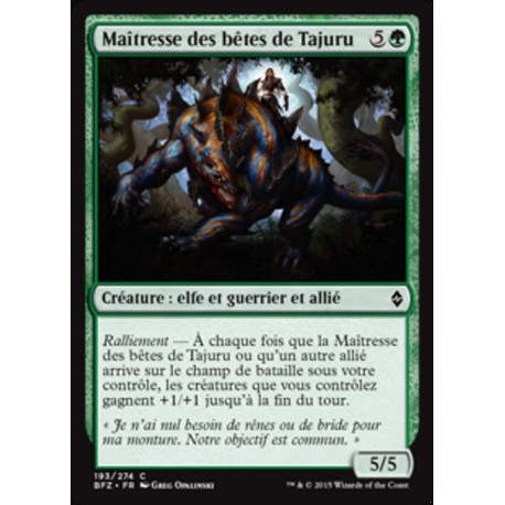 (Foil) Verte - Maîtresse des bêtes de Tajuru (C) [BFZ]