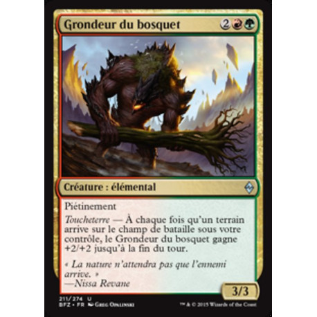 (Foil) Multicolore - Grondeur du bosquet (U) [BFZ]