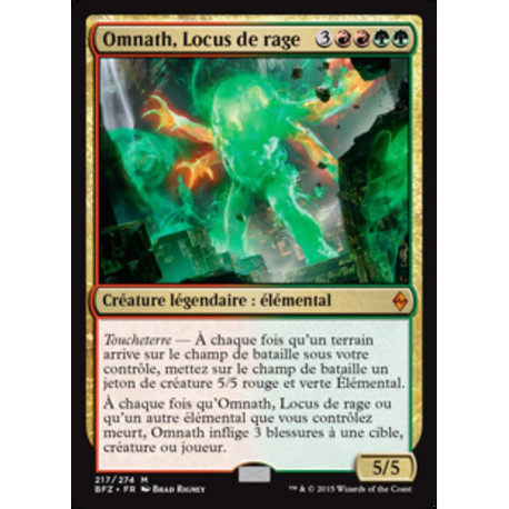 (Foil) Multicolore - Omnath, Locus de rage (M) [BFZ]