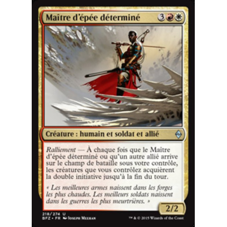 (Foil) Multicolore - Maître d'épée déterminé (U) [BFZ]
