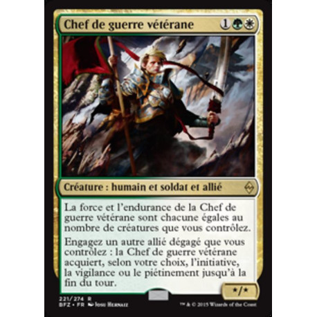 (Foil) Multicolore - Chef de guerre vétérane (R) [BFZ]