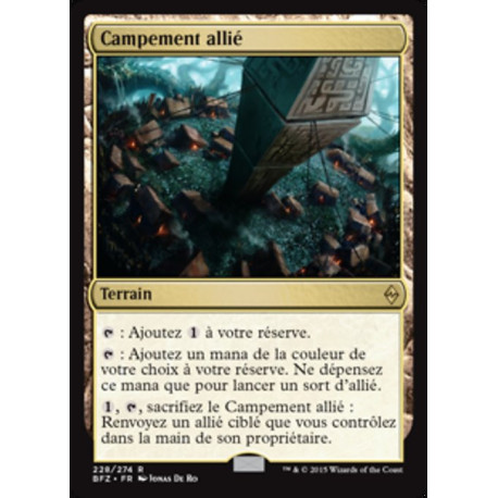 (Foil) Terrain - Campement allié (R) [BFZ]