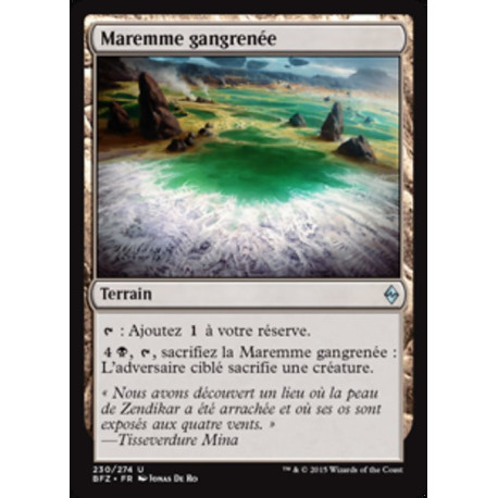 (Foil) Terrain - Maremme gangrénée (U) [BFZ]
