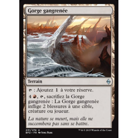 (Foil) Terrain - Gorge gangrénée (U) [BFZ]