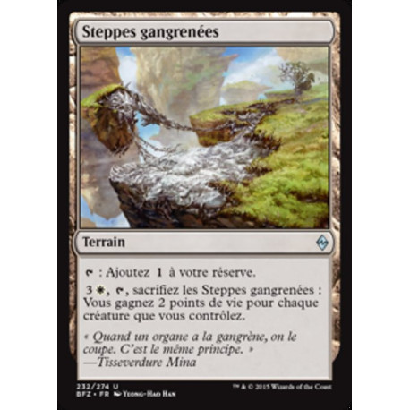 (Foil) Terrain - Steppes gangrénées (U) [BFZ]