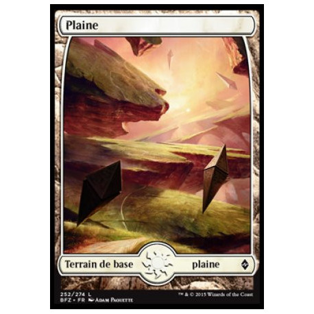(Foil) Terrain - Plaine (V3) (L) [BFZ]