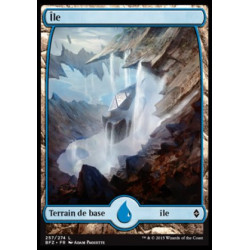 (Foil) Terrain - Île (V3) (L) [BFZ]