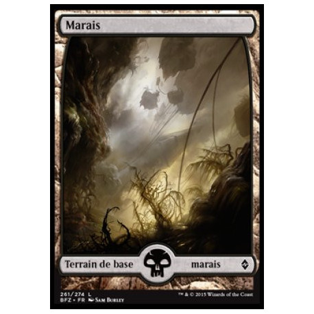 (Foil) Terrain - Marais (V2) (L) [BFZ]