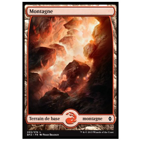 (Foil) Terrain - Montagne (V1) (L) [BFZ]