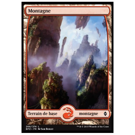 (Foil) Terrain - Montagne (V2) (L) [BFZ]