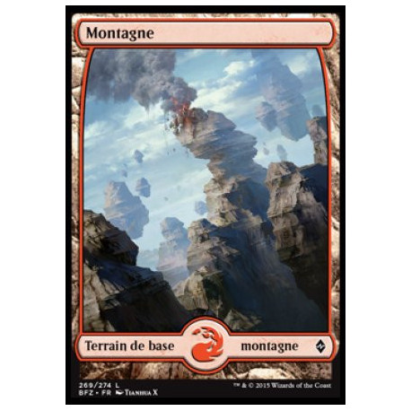 (Foil) Terrain - Montagne (V5) (L) [BFZ]