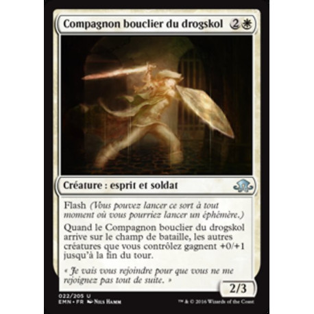 (Foil) Blanche - Compagnon bouclier du drogskol (U) [EMN]