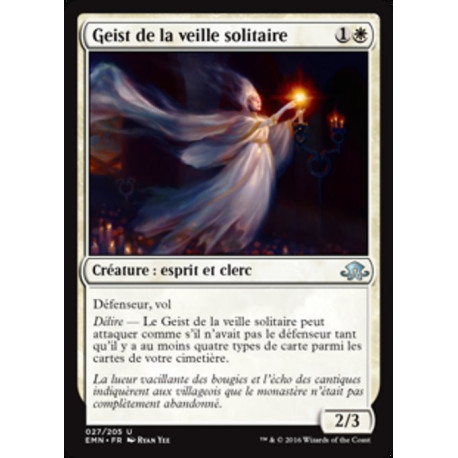 (Foil) Blanche - Geist de la veille solitaire (U) [EMN]