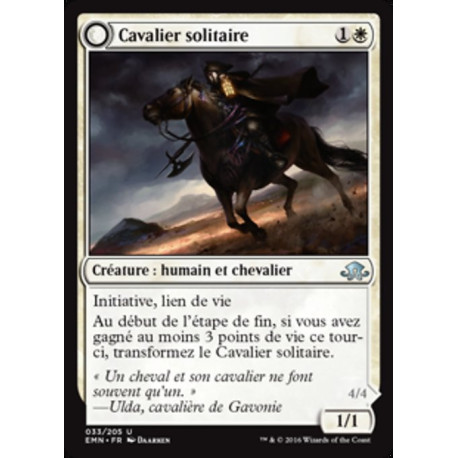 (Foil) Blanche - Cavalier solitaire // La chose chevauchante (U) [EMN]