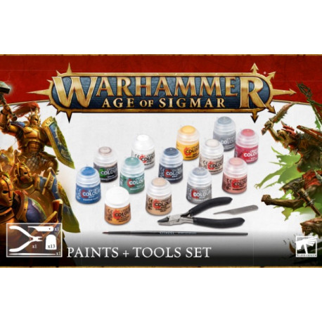 Warhammer Age of Sigmar: Set Peintures + Outils (Paints + Tools Set)