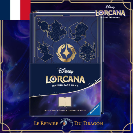 Carnets de notes Disney Lorcana (Boutique : 13/02 | Expédition : 20/02)