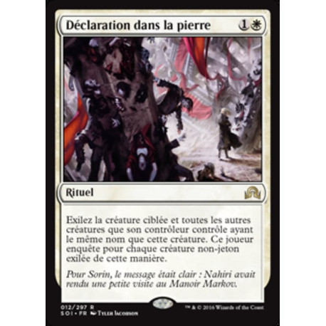 (Foil) Blanche - Déclaration dans la pierre (R) [SOI]