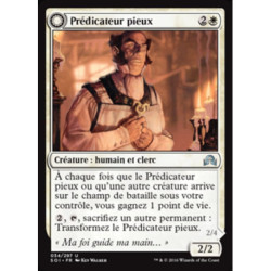 (Foil) Blanche - Prédicateur pieux // Disciple rétif (U) [SOI]