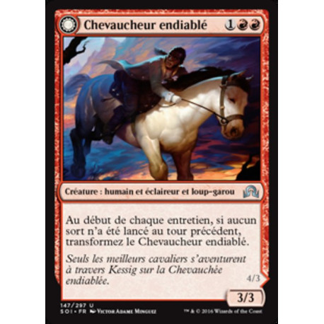 (Foil) Rouge - Chevaucheur endiablé // Briseur de nuques (U) [SOI]