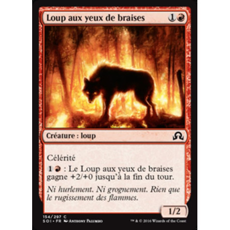 (Foil) Rouge - Loup aux yeux de braises (C) [SOI]