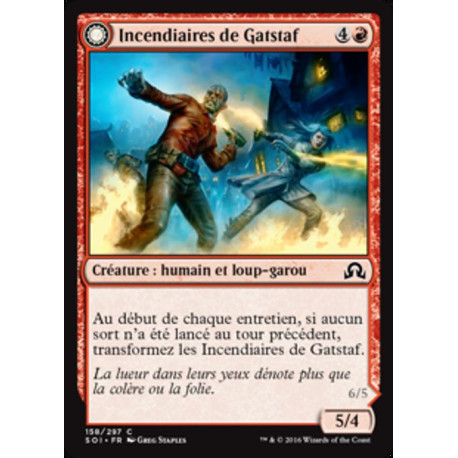 (Foil) Rouge - Incendiaires de Gatstaf // Dévastateurs de Gatstaf (C) [SOI]