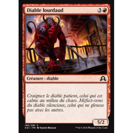 (Foil) Rouge - Diable lourdaud (C) [SOI]