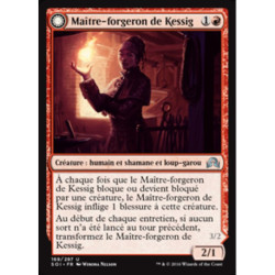 (Foil) Rouge - Maître-forgeron de Kessig // Loup-garou au cœur des flammes (U) [SOI]
