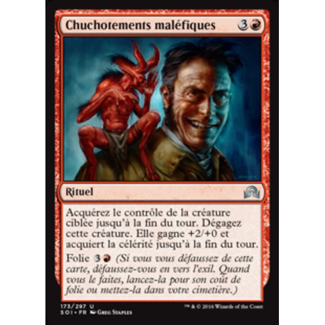 (Foil) Rouge - Chuchotements maléfiques (U) [SOI]