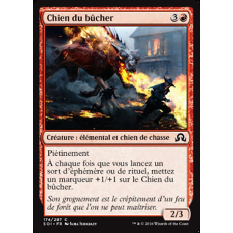 (Foil) Rouge - Chien du bûcher (C) [SOI]