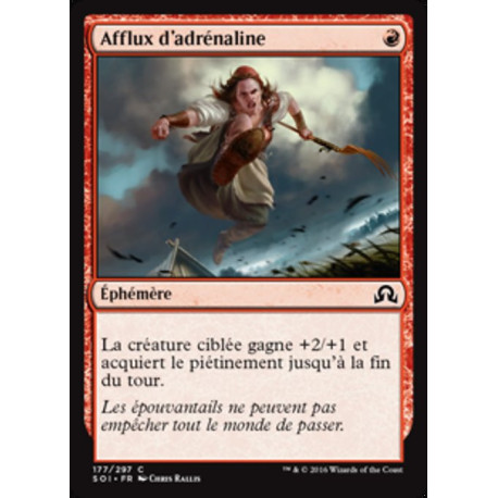 (Foil) Rouge - Afflux d'adrénaline (C) [SOI]