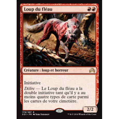 (Foil) Rouge - Loup du fléau (R) [SOI]
