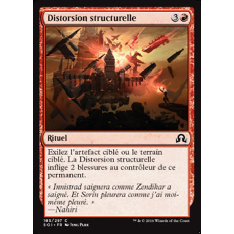 (Foil) Rouge - Distorsion structurelle (C) [SOI]