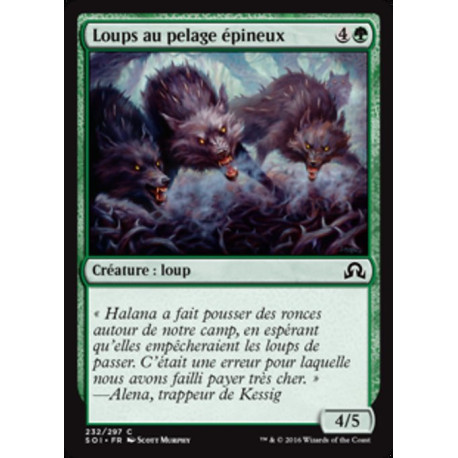 (Foil) Verte - Loups au pelage épineux (C) [SOI]