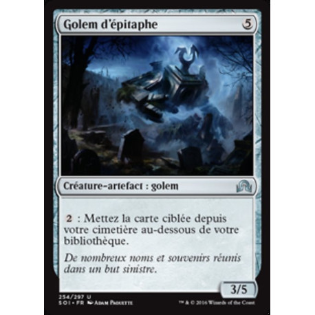 (Foil) Incolore - Golem d'épitaphe (U) [SOI]