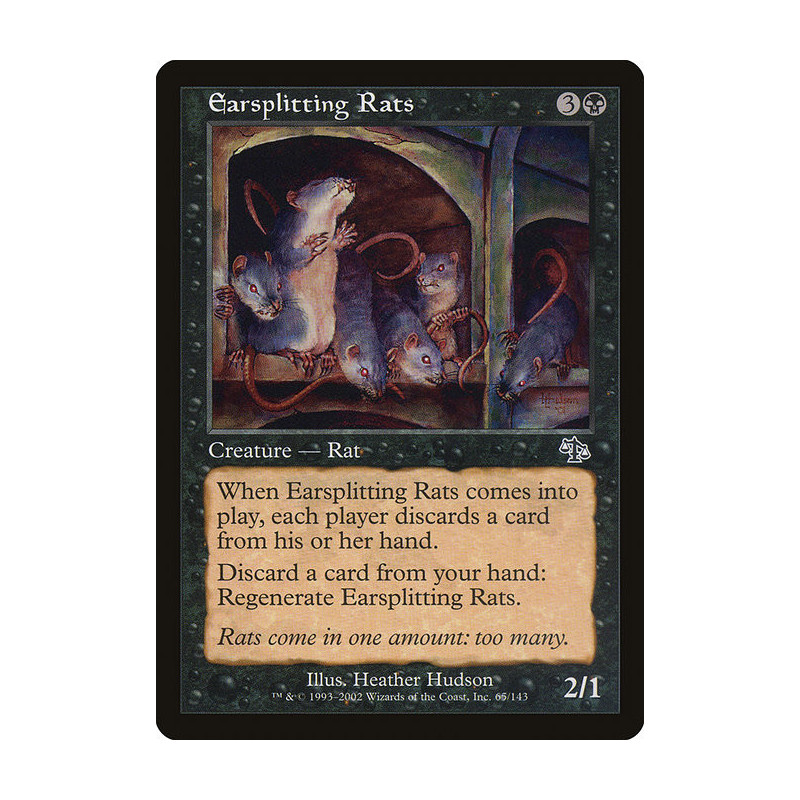 Magic The Gathering - Earsplitting Rats [JUD]