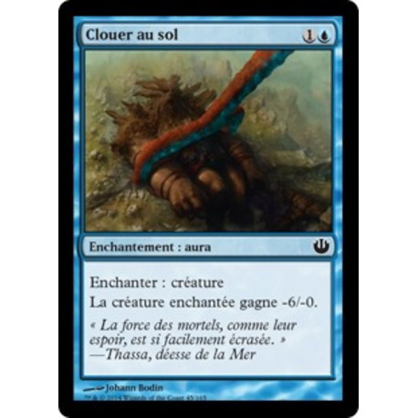 (Foil) Bleue - Clouer au sol (C) [JOU]