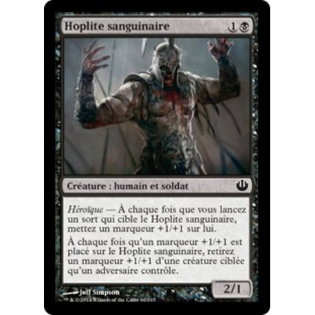(Foil) Noire - Hoplite sanguinaire (C) [JOU]